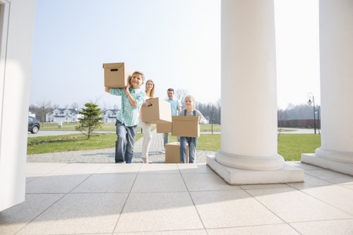 Local moving team handling fragile items in Streatham