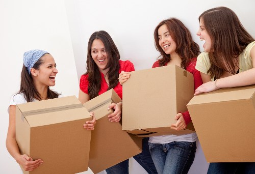 Local student removals service handling boxes and furniture in Streatham