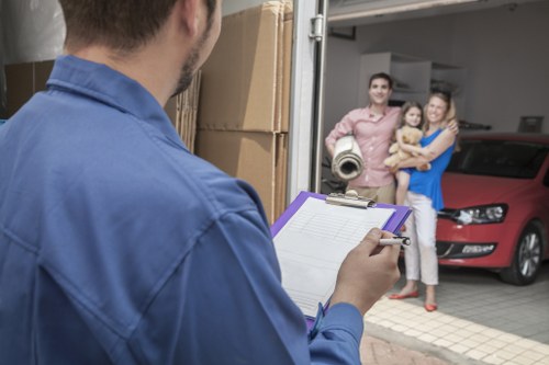 Protective wrapping and loading of household furniture for transport