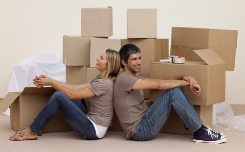 Careful furniture loading for a home move in Streatham