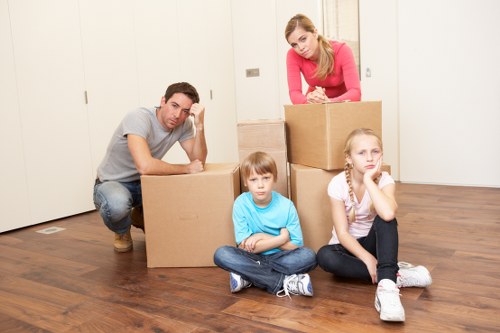 Checklist and packing materials used for a house move