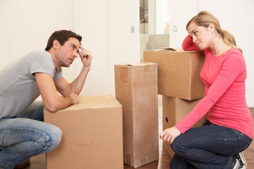 Careful loading of household items from a Streatham flat