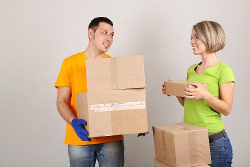 Furniture and household items being loaded for transport in Streatham